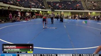 80 lbs Round 3 - Willow Gaudineer, Immortal Athletic Wrestling Cl vs Claire Rooney, Outlaw Wresting Club