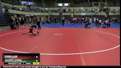 50 lbs Cons. Semi - Korbin Lanik, MN Elite Wrestling vs Maverick Lembke, Westfield Razorbacks Wrestling