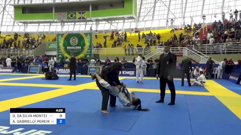 GIOVANNA DA SILVA MONTEIRO vs ANNY GABRIELLY PEREIRA SANTOS 2023 Brasileiro Jiu-Jitsu IBJJF