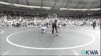 37 lbs Round Of 32 - Titus Jauregui, Tonkawa Takedown Club vs Lane Gregory, Harrah