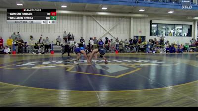 165 lbs Quarterfinal - Konrad Parker, Ithaca vs Benjamin Rivera, Alfred State