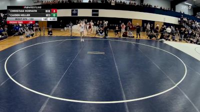 133 lbs 5th Place Match - Christian Horvath, Muhlenberg vs Caiden Heller, Messiah