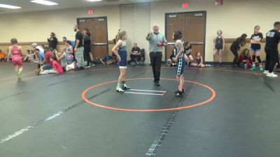 78 lbs Rr Rnd 5 - Avery Haber, Misfits Girls Wrestling vs Leah McBride, Partner Trained Girls