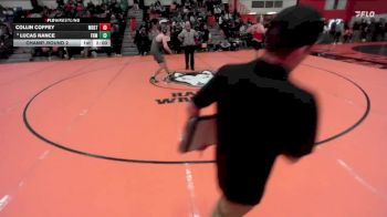 190 lbs Champ. Round 2 - Lucas Nance, Palatine (FREMD) vs Collin Coffey, Chicago (MARIST)