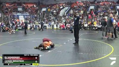 61 lbs Cons. Round 3 - Camden Bergstrom, Byron Center vs Eli Wondergem, Menominee Youth Wrestling