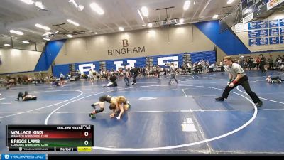 80 lbs Cons. Semi - Wallace King, Wasatch Wrestling Club vs Briggs Lamb, Cougars Wrestling Club