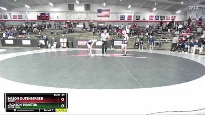 125 lbs Cons. Round 3 - Mason Gutenberger, UMary vs Jackson Heaston, Upper Iowa