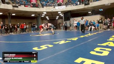 132 lbs Champ. Round 3 - Enzo Basso, Lincolnway East vs Jaxson Blanchard, Sandwich