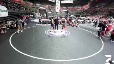 285 lbs Minh Bernier, SAWA - Sacramento Area Wrestling Association vs Noah Huss, TCWA - Tri-Counties Wrestling Association