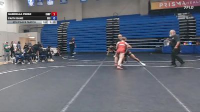 145 lbs 5th Place Match - Gabriella Perez, Campbellsville University vs Faith Bane, Unattached