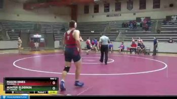 220 lbs Finals (2 Team) - Hunter Elderkin, Mt. Vernon vs Mason Hines, Tecumseh