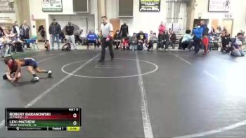 44 lbs Semifinal - Levi Mathew, Spazz Wrestling vs Robert Baranowski, Outsiders