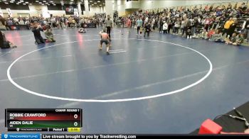 77 lbs Champ. Round 1 - Aiden Dalie, WI vs Robbie Crawford, MN