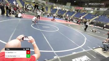77 lbs Consolation - Anselmo Deollos, Nebraska Elite WC vs Hunter Gortemaker, Team Braves WC