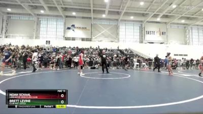 93 lbs Quarterfinal - Brett Levine, Club Not Listed vs Noah Schaal, Lancaster Wrestling Club