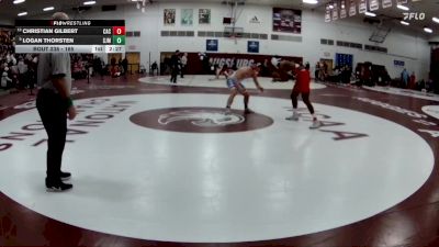 165 lbs 7th Place Match - Christian Gilbert, Carthage College vs Logan Thorsten, St. Johns (mn)