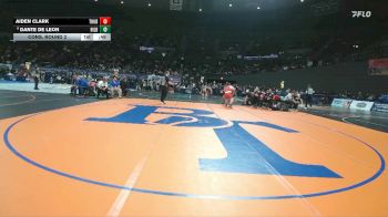 5A Boys 215 lbs Cons. Round 2 - Dante De Leon, Hillsboro Boys vs Aiden Clark, Thurston Boys