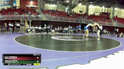 170 lbs Round 3 (8 Team) - Megan Boyd, Northwest Girls vs Alli Sprieck, Lincoln East Girls