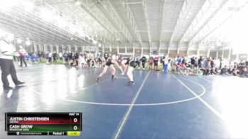 138 lbs Champ. Round 2 - Justin Christensen, Uintah vs Cash Grow, Mountain View