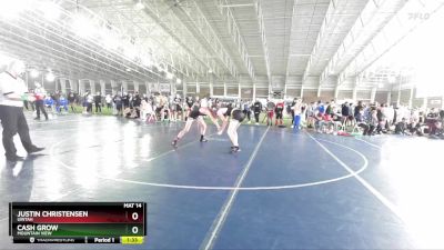 138 lbs Champ. Round 2 - Justin Christensen, Uintah vs Cash Grow, Mountain View