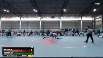 136 lbs Round 3 (4 Team) - Jack Eich, Grangeville Youth Wrestling vs Colt Dean, Hawks WC