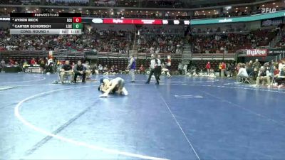 3A-132 lbs Cons. Round 4 - Carter Schorsch, Lewis Central vs Ayden Beck, Dallas Center-Grimes