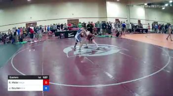 52 lbs Quarters - Ryan Meier, Wachusett Youth Wrestling vs Josiah Boyden, Betterman Elite Wrestling