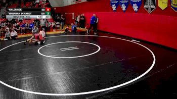 145 lbs Cons. Semi - Kyler See, North East Hs vs Brennan Schardt, Meyersdale Area Hs