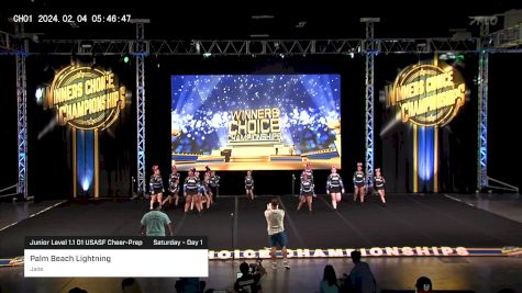 Palm Beach Lightning - Jade [2024 Junior Level 1.1 D1 USASF Cheer-Prep Saturday - Day 1] 2024 Winner's Choice Championships - Ft. Lauderdale