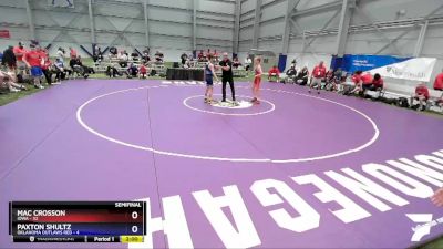 100 lbs Semis & 3rd Wb (16 Team) - Mac Crosson, Iowa vs Paxton Shultz, Oklahoma Outlaws Red