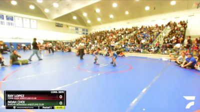 59 lbs Cons. Semi - Ray Lopez, Total Kaos Wrestling Club vs Noah Choi, Rancho Bernardo Wrestling Club