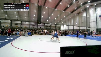 Junior Boys FS - 165 lbs Champ. Round 2 - Jonathan Nuno, OR vs Gideon Hope, WA
