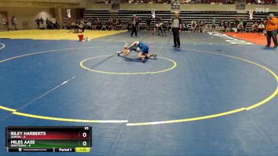 95 lbs Quarterfinals (8 Team) - Miles Aase, Owatonna vs Riley Harberts, Adrian