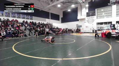 135 lbs Champ. Round 1 - Aurora Gonzalez, Perris vs Alexandra Espinosa, Palm Desert