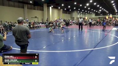 50 lbs Round 1 (8 Team) - Radd Wilson, Williamson County WC vs Evan Hill, The Untouchables