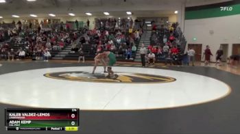 174 lbs Quarterfinal - Kaleb Valdez-Lemos, Lindenwood vs Adam Kemp, Cal Poly