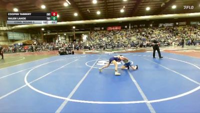 75 lbs Cons. Round 2 - Cooper Tabbert, Shepherd Wrestling Club vs Halen Lahoe, Thermopolis Wrestling Club