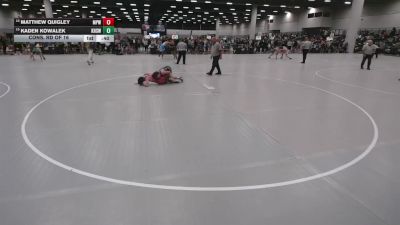 126 lbs Cons. Rd Of 16 - Kaden Kowalek, Kearney High School Wrestling vs Matthew Quigley, Michigan Premier WC