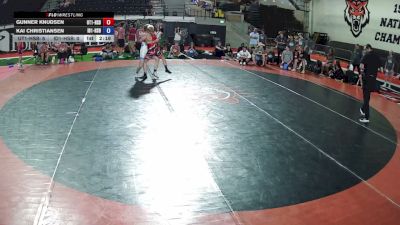 132 lbs Gunner Knudsen, Utah 1 HS Boys vs Kai Christiansen, Idaho 1 HS Boys