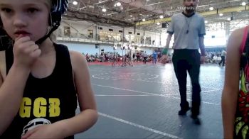 50 lbs Quarterfinals (8 Team) - Annabelle Medina, Beast Mode Green vs Brynlee Hollandsworth, Carolina Cross-Face