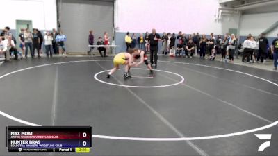 160 lbs Rr1 - Hunter Bras, Soldotna Whalers Wrestling Club vs Max Moat, Arctic Warriors Wrestling Club