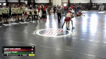 165 lbs Round 5 (8 Team) - Jimmy Kase Larson, Juab vs Morgan Tingey, Millard