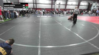 175 lbs Rr Rnd 2 - Jordan Lawson, White Hall vs Ella Maxwell, Lansdale