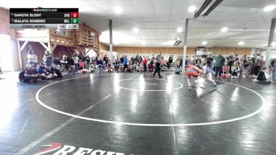 130 lbs Consolation - Dakota Slody, Springville vs Malaya Romero, Williamsport
