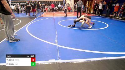 64 lbs Quarterfinal - Walker Lewis, Dark Cloud Wrestling Club vs Parker Hobbs, Salina Wrestling Club