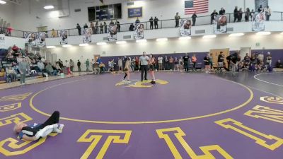 84 lbs Round 2 - Brynlee Johnson, Worland Middle School vs Kinleigh Hopkin, Rocky Mountain