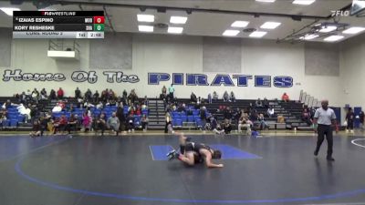 125 lbs Cons. Round 2 - Izaias Espino, Modesto College vs Kory Resheske, Shasta College