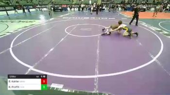 125 lbs 7th Place - Ben Kohler, Wasatch Wrestling Club vs Roany Proffit, Diamonville Wrestling Club