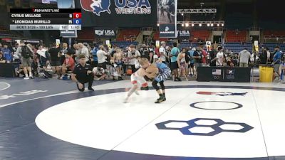 100 lbs Quarters - Cyrus Millage, Iowa vs Leonidas Murillo, Pennsylvania
