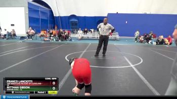 56 lbs Cons. Semi - Franco Lanciotti, The Wrestling Factory Of Cleveland vs Rittman Gibson, Garage Rats